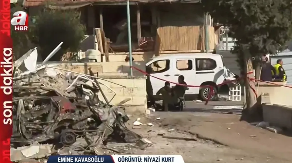 A Haber İran'ın vurduğu bölgeden yayında