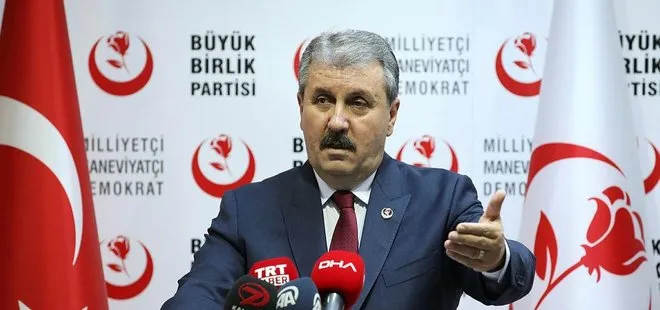 Mustafa Destici ve Önder Aksakal’dan HDP’li başkanların görevden alınmasıyla ilgili açıklama
