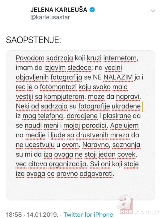 Dusko Tosic'in eşi Jelena Karleusa'yı kahreden haber! Duyar duymaz yanına koştu 14