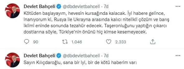 MHP Genel Başkanı Devlet Bahçeli’den Kılıçdaroğlu’na çok sert sözler: Kürdistan’ın kurulmasından yana mısın değil misin?