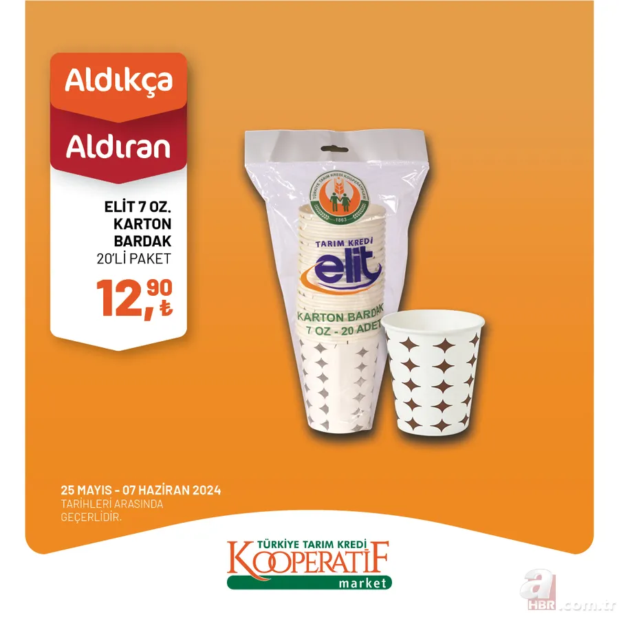 Tarım Kredi Market 1 Haziran indirim kataloğu yayınlandı! TK’da bu hafta 1KG Tarsüt Tereyağı 1KG 265,00 TL, 1 KG Tarsüt Tost Peyniri 175,00 TL, TK Süt 20,00 TL… 22