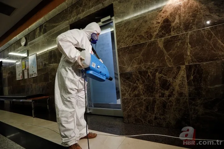 AK Parti Genel Merkezi koronavirüs (corona virüs) için dezenfekte edildi 21