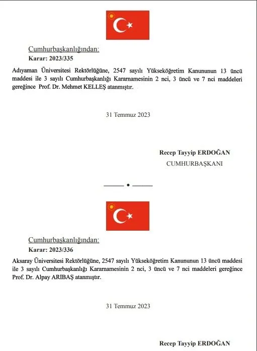 Resmi Gazete yayımlandı! Yüksek Öğretim Kurulu üyeliğine yeni atamalar...