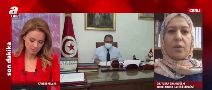 Son dakika: Gannuşi'nin kızı Yüsra Gannuşi A Haber'de | Tunus'ta neler yaşanıyor? Darbenin arkasında kim var? - 4