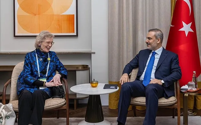 Dışişleri Bakanı Hakan Fidan Küresel Akiller Grubu Başkanı Robinson ile görüştü!