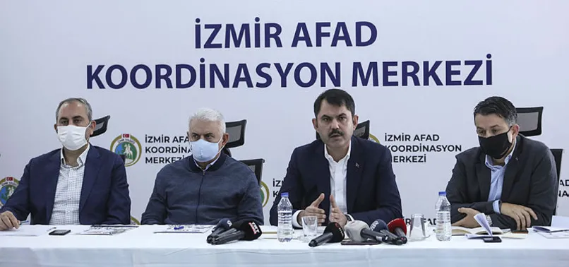 Son dakika: İzmir'deki deprem! Bakanlar AFAD İzmir Koordinasyon Merkezinde açıklamalarda bulundu