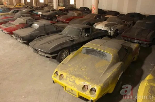 Corvette marka arabalar çürümeye terkedilmiş halde bulundu 🚗