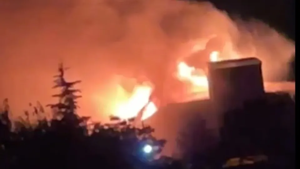 Tunceli’deki komando taburunda yangın