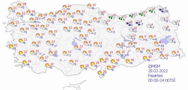 1648219386427.png Önce yağmur sonra güneş! Sıcaklıklar 20 dereceye yükselecek! Meteoroloji 5 günlük raporu güncelledi! İstanbul Ankara İzmir hava durumu... - 7