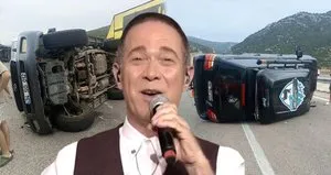 Sümer Ezgü ailesiyle kaza yaptı! Karavanıyla birlikte devrildi