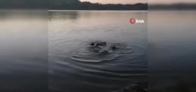 Aracıyla göle düşen şahıs hayatını kaybetti