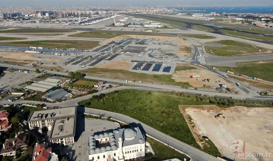 Atatürk Havalimanı'na yapılan hastane inşaatında son durum: Zemine beton dökümü başlandı 10