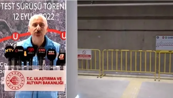 Ulaştırma ve Altyapı Bakanı Karaismailoğlu Pendik-Sabiha Gökçen Havalimanı metro hattının deneme sürüşüne katıldı! Orada müjdeleri peş peşe verdi