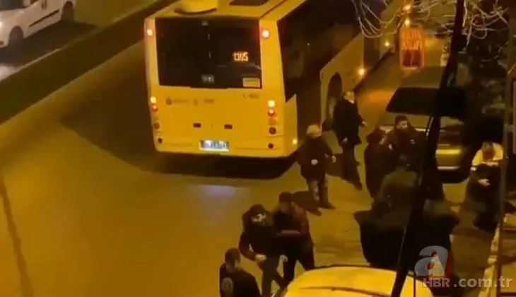 Sultanbeyli’de şehir magandaları otobüs şoförünü hastanelik etti! İşte dehşet anları
