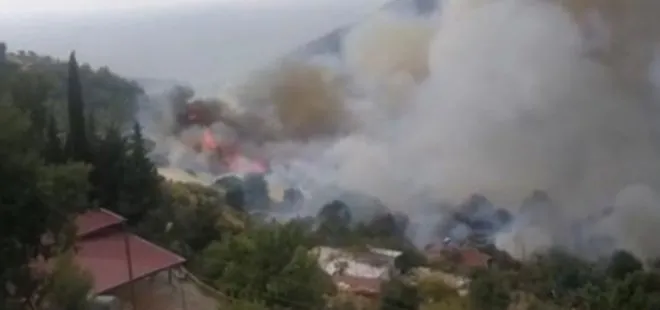Mersin’de orman yangını: Yerleşim yerlerini tehdit ediyor vatandaşlar panik yaşadı