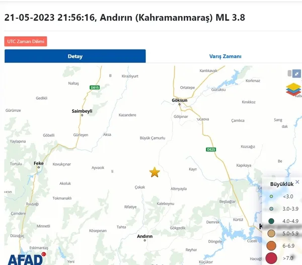 AFAD: Kahramanmaraş'ta deprem meydana geldi! 2023 Son depremler... - 3