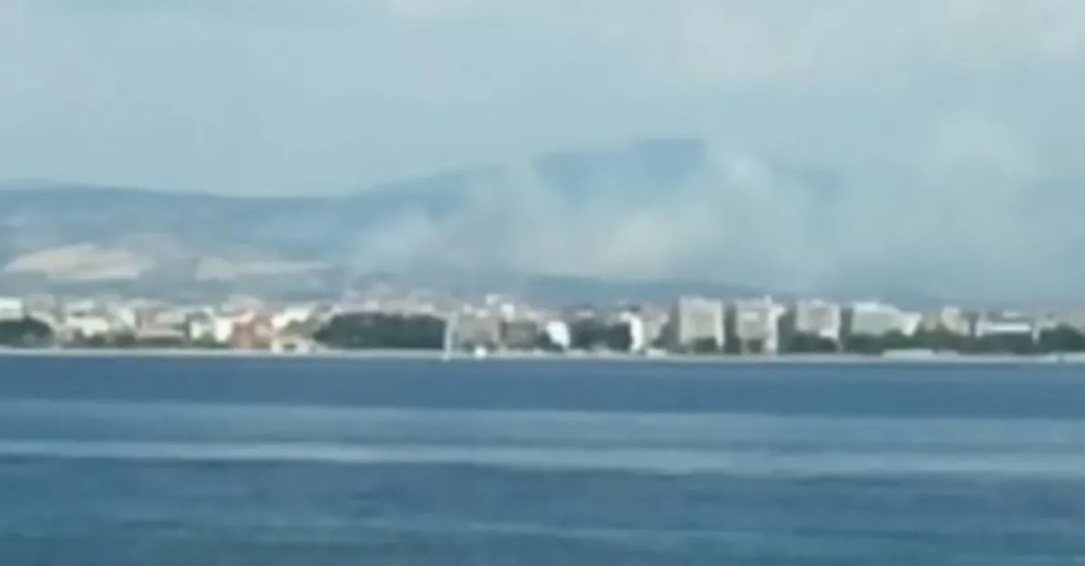 Son dakika: Çanakkale'nin Kemel köyünde orman yangını! Kontrol altına alındı...
