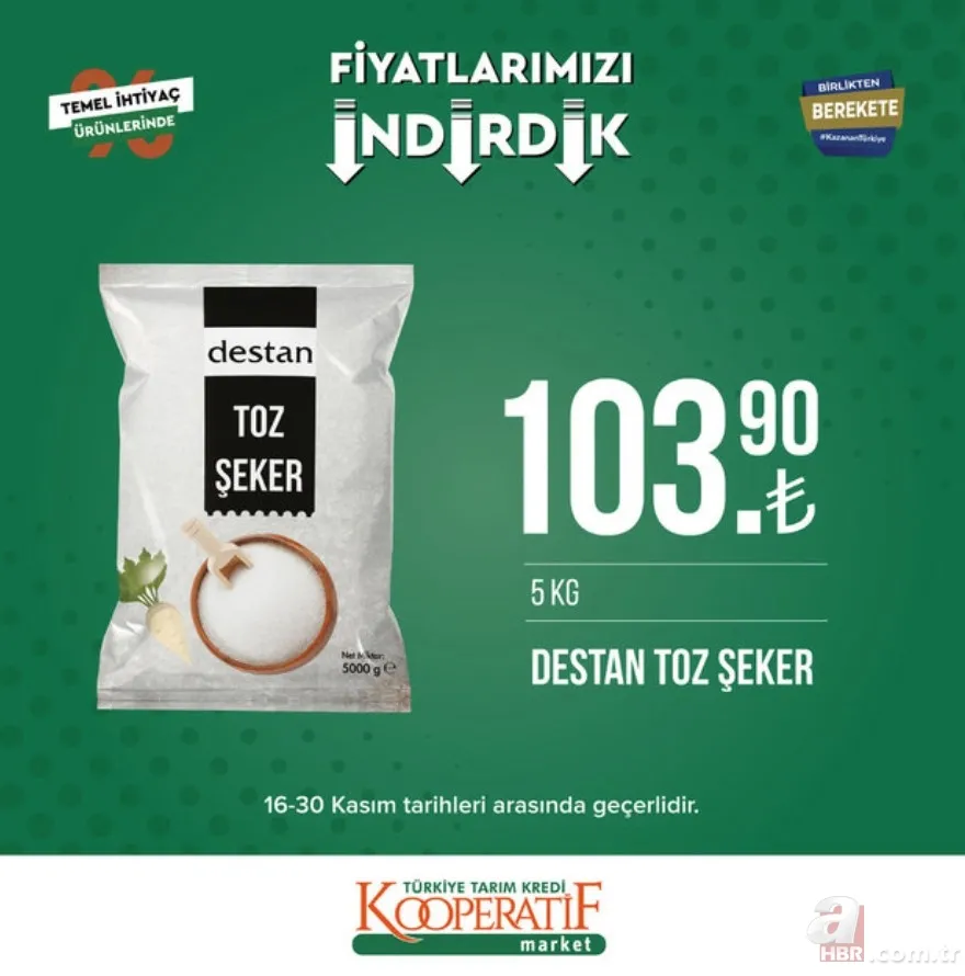Böyle indirim görülmedi! TARIM KREDİ MARKET AKTÜEL ÜRÜNLER | ÇAY, TOZ ŞEKER, YAĞ fiyatlarında büyük kampanya başladı! 5
