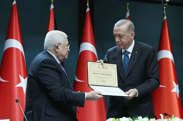 Başkan Erdoğan ile Filistin Devlet Başkanı Mahmud Abbas’tan ortak basın açıklaması: Kalıcı barış iki devletli bir çözümdedir