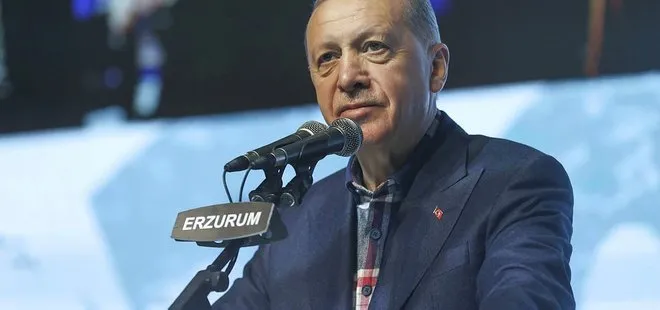 Başkan Recep Tayyip Erdoğan Erzurum’da gençlerle buluştu: 6’lı masa naylon yapıda