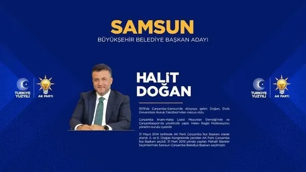 Halit Doğan kimdir, kaç yaşında, nereli? AK Parti Samsun Büyükşehir Belediyesi başkan adayı kim oldu? 31 Mart 2024 MHP, CHP ve İYİ Parti adayları…