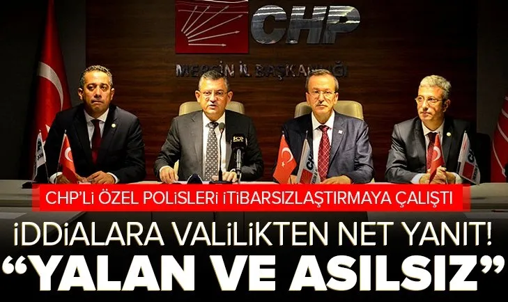 Valilikten CHP’li Özel’e tepki! Yalan ve asılsız