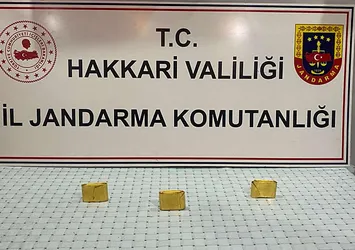 Hakkari'de 3 kilo altın ele geçirildi