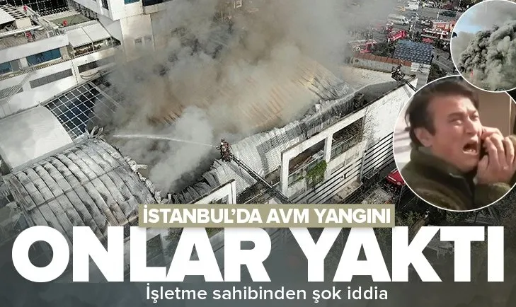 İstanbul’da  AVM yangını