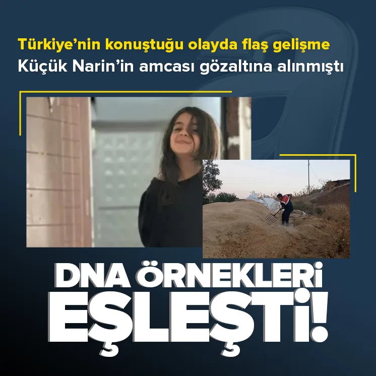 DNA örnekleri eşleşti