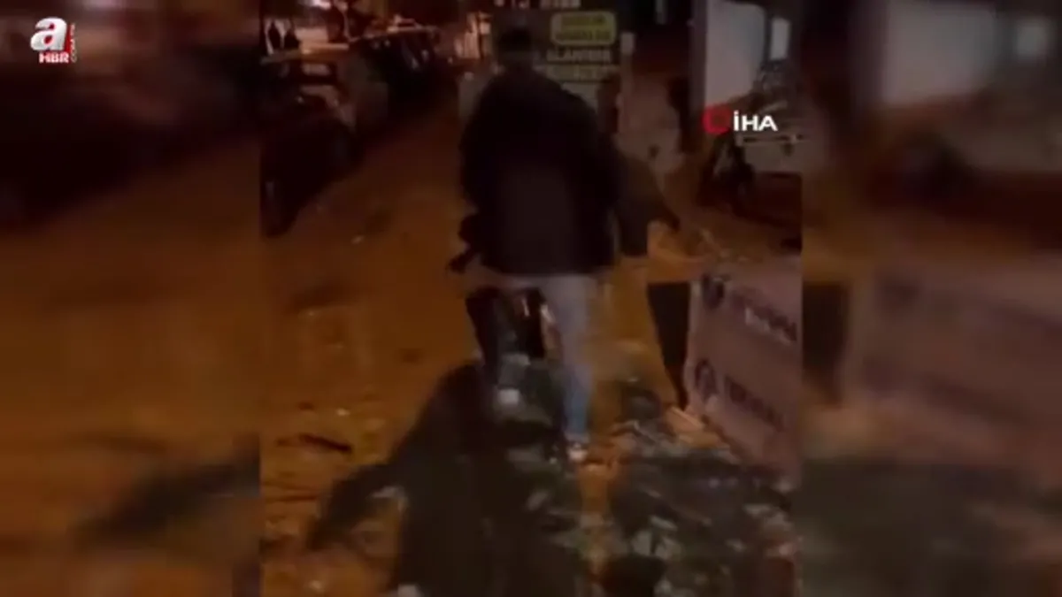 Avcılar'da kadına şiddet gösteren şahıs tekme tokat dövüldü: O anlar kamerada