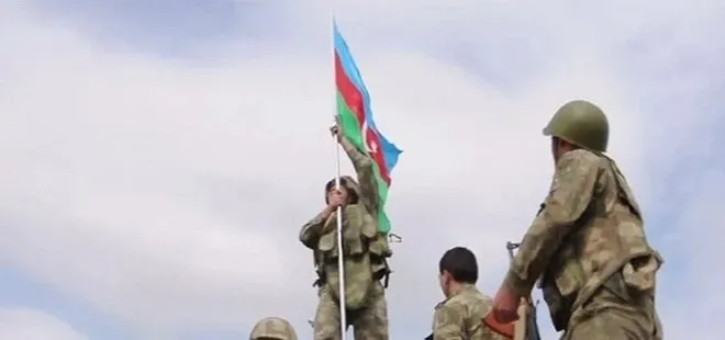 Azerbaycan ordusu Ağdere’yi de kontrol altına aldı: Türk bayrağı dalgalanıyor!