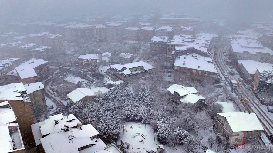 Megakent beyaza büründü! A Haber ekipleri kar nöbetinde: İşte İstanbul'dan kar manzaraları 4
