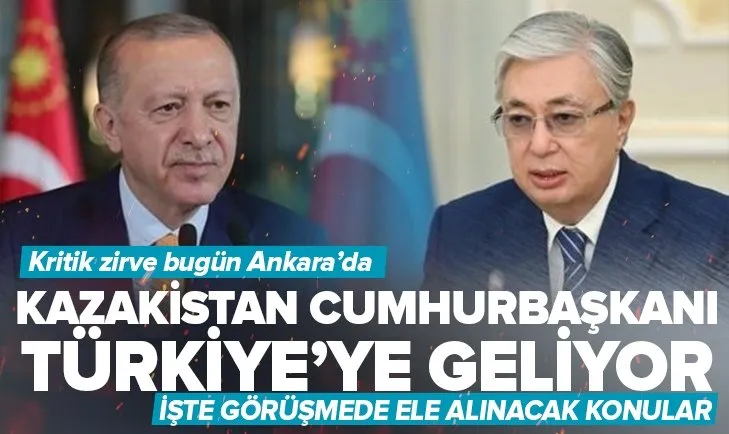 Kazakistan Cumhurbaşkanı Kasım Cömert Tokayev bugün Türkiye’ye geliyor! Ankara’da Başkan Erdoğan’a resmi ziyaret