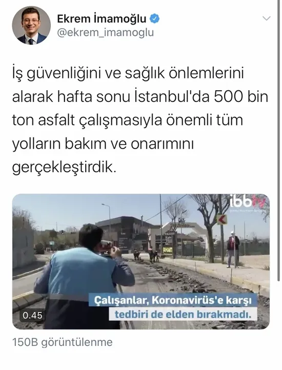 Siyasiler ve gazetecilerden Ekrem İmamoğlu’nun ’’Tüm yolların bakım ve onarımı gerçekleştirdik’’ iddiasına yalanlama