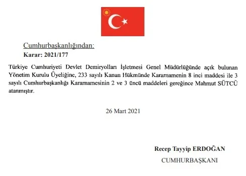 Başkan Recep Tayyip Erdoğan imzalı atama kararları Resmi Gazete’de