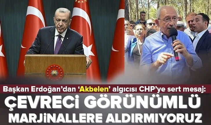 Başkan Erdoğan’dan ‘Akbelen’ algıcılarına mesaj