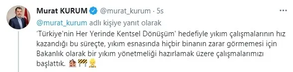 Çevre ve Şehircilik Bakanlığı "yıkım yönetmeliği" hazırlayacak | Bakanı Murat Kurum duyurdu - 2