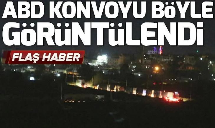 Irak'tan Suriye'ye geçen ABD konvoyu görüntülendi
