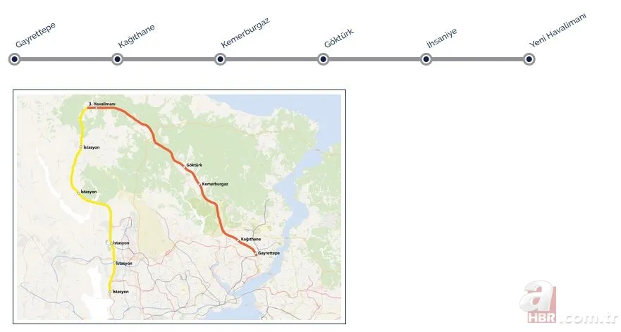 Başkan Erdoğan müjdeledi! İşte M11 Gayrettepe İstanbul Havalimanı Metro Hattı güzergahı 9