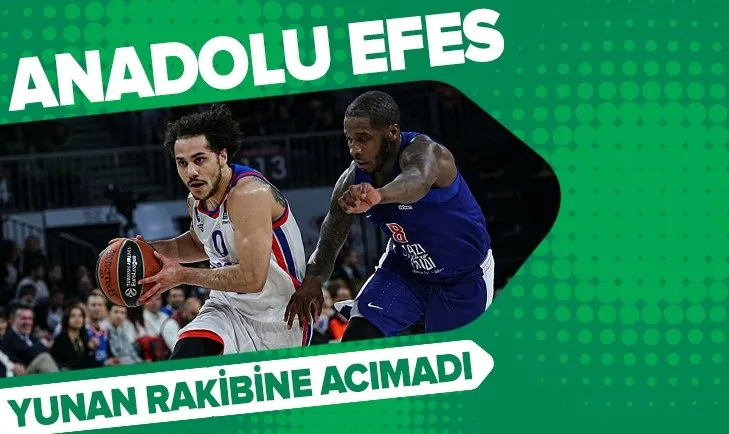 Anadolu Efes Yunan rakibi Olympiakos'u yendi