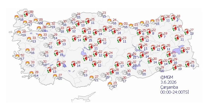 Yaz sıcakları derken aniden bastıracak! Ankara dahil birçok ile sağanak alarmı - 3