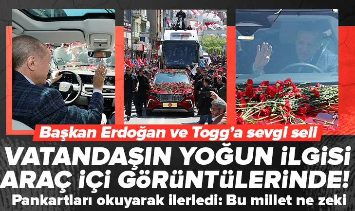 Erdoğan Togg direksiyonunda! O anlar...