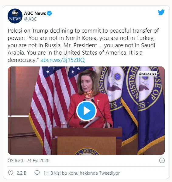 Son dakika: Dışişleri Bakanı Çavuşoğlu'ndan ABD Temsilciler Meclisi Başkanı Nancy Pelosi'ye çok sert tepki: İbretlik cehalet! - 1