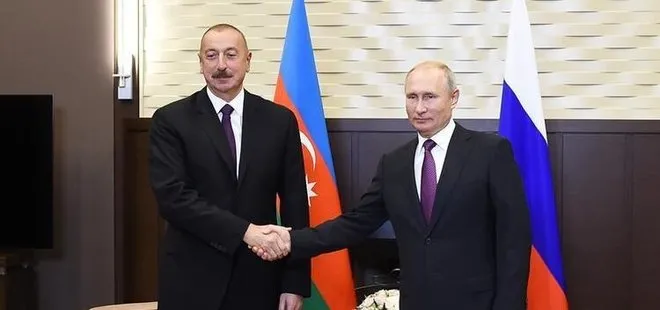 Azerbaycan Cumhurbaşkanı Aliyev, Rusya Devlet Başkanı Putin bir araya geldi