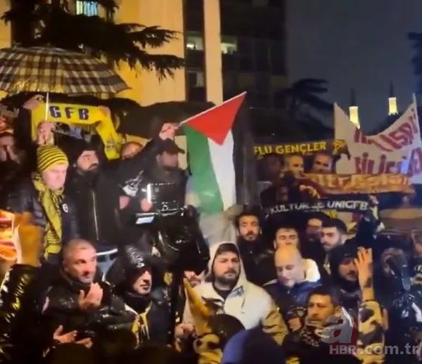 Zulme karşı tek yürek! Dört büyüklerin taraftar grupları Filistin için toplandı 2