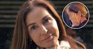 Kardeşini gözyaşlarıyla uğurladı