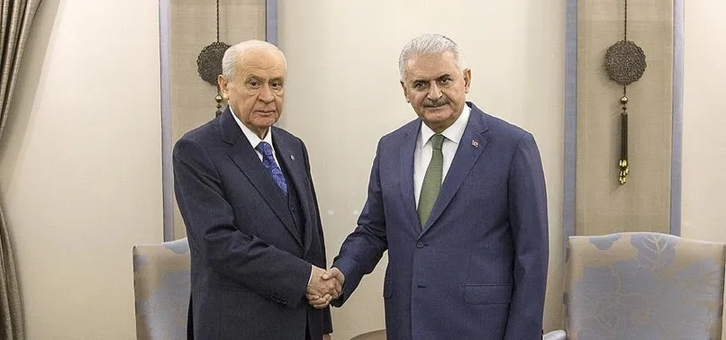 Başbakan Yıldırım-Bahçeli görüşmesi sona erdi