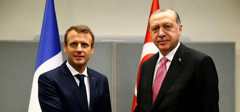 Başkan Erdoğan, Macron ile görüştü