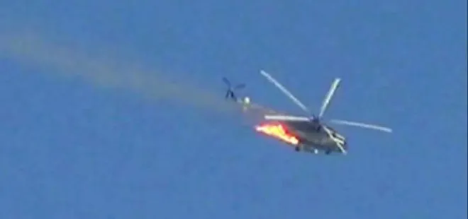 Muhalifler füzeyle rejim helikopterini vurdu iddiası