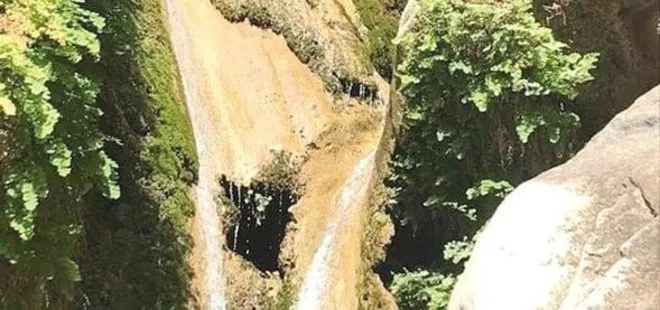 Kelebekler Vadisi’nde akarsuya döşenen borular şelaleyi kuruttu